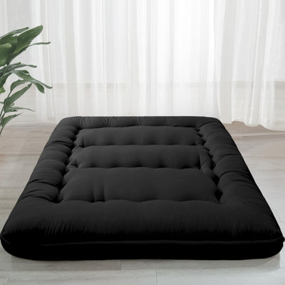 MAXYOYO 6" Extra Thick Japanese Classic Floor Futon Mattress, Black