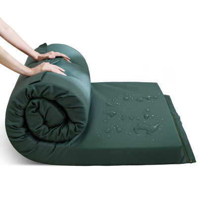 MAXYOYO Camping Mattress Pad, Portable Sleeping Mat Roll Up Mattress for Adults, Green