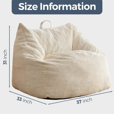 bean bag chair#color_beige