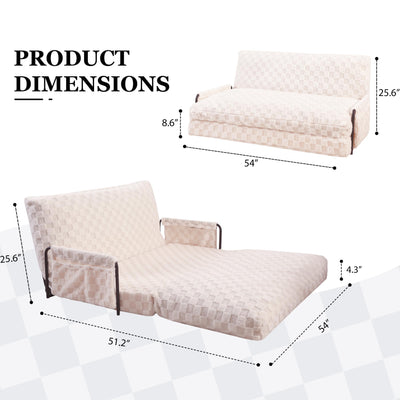 MAXYOYO Adjustable Lazy Floor Sofa, 5-Position Foldable Sleeper Chair with Armrest for Reading, Gaming