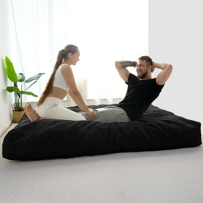 MAXYOYO Giant Bean Bag Chair Bed, Convertible Beanbag Folds from Lazy Chair to Floor Mattress