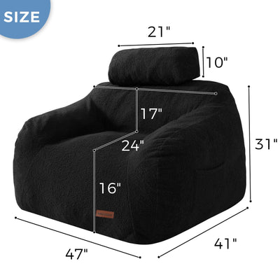 bean bag chair#color_black