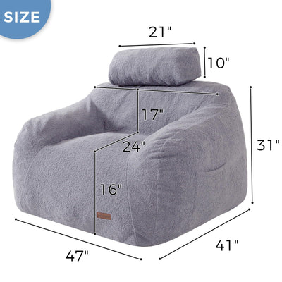 bean bag chair#color_grey