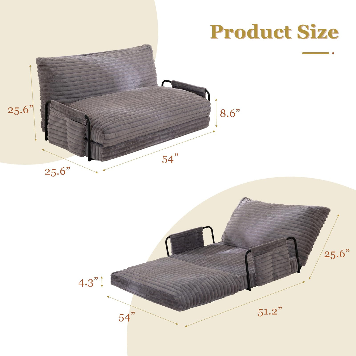 bean bag sofa bed#color_grey