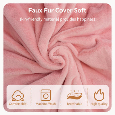 MAXYOYO  Bean Bag Bed Folding Sofa Bed, Extra Wider Fold Full Floor Mattress, Pink Floor Couch