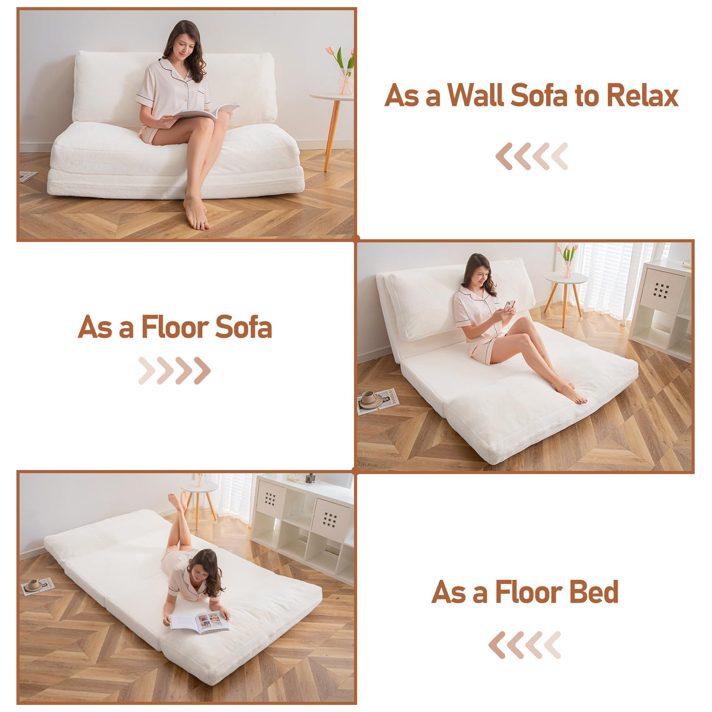 floor sofa bed#color_cream-white