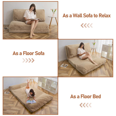 floor sofa bed#color_brown