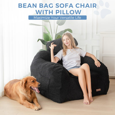 bean bag chair#color_black