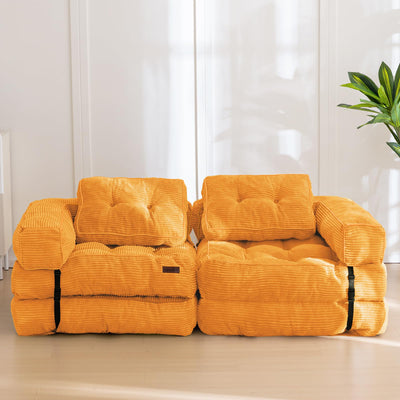 bean bag sofa bed#color_orange