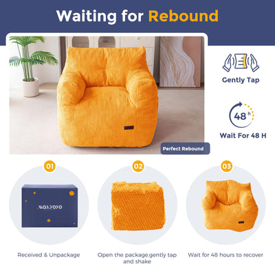 bean bag chair#color_orange