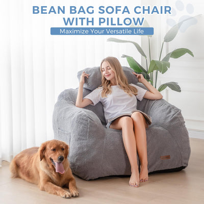 bean bag chair#color_grey