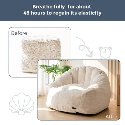 Bean bag chair#color_beige-adult