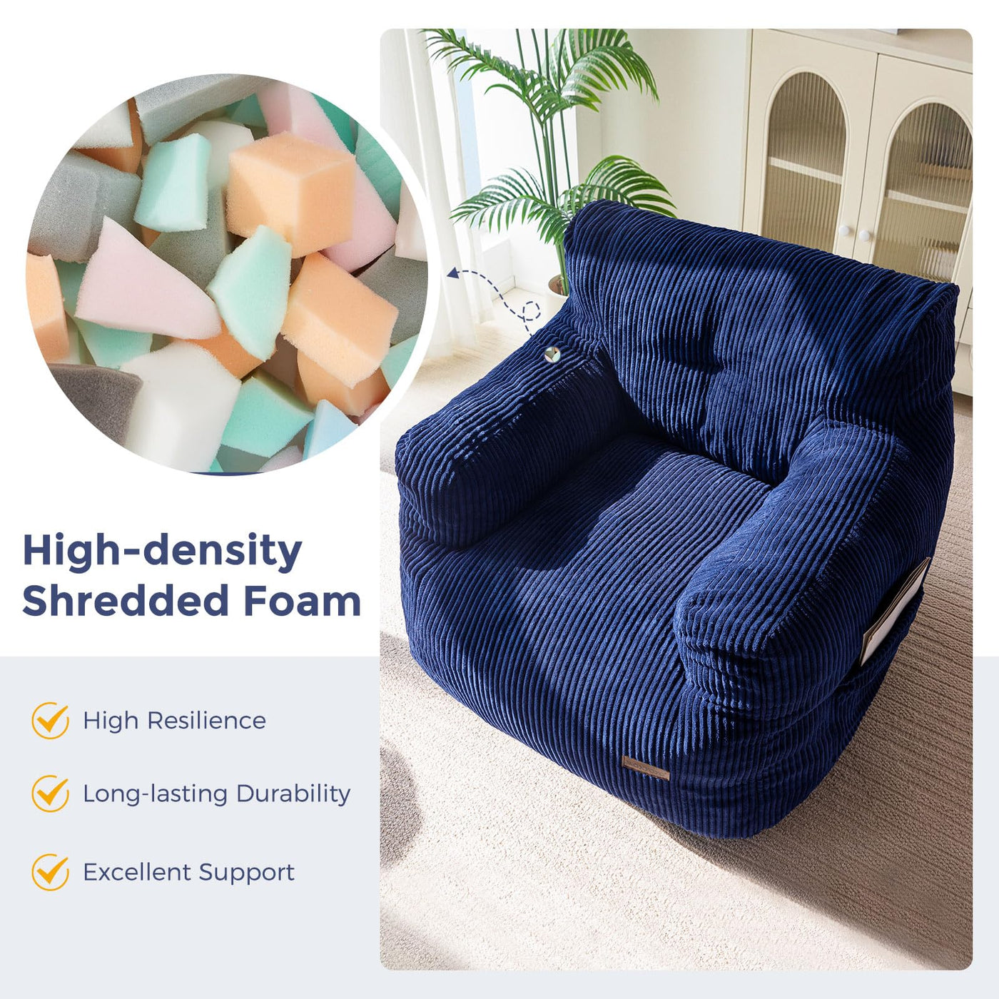 bean bag chair#color_navy