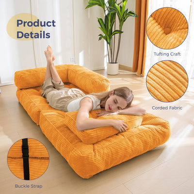 bean bag sofa bed#color_orange