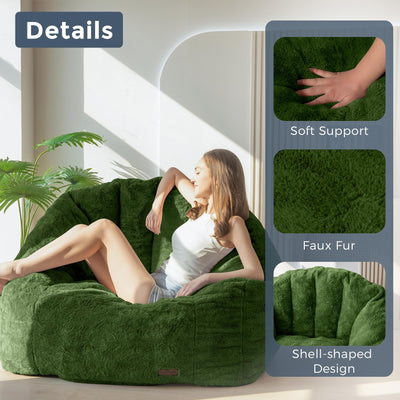Bean bag chair#color_green-adult