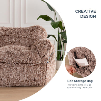 bean bag chair#color_coffee