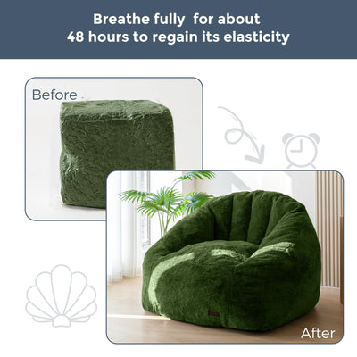Bean bag chair#color_green-adult