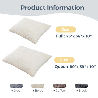 MAXYOYO 3 in 1 Bean Bag Chair, Giant Bean Bag Sofa Bed, Floor Mattress with High-Density Foam Filling, White