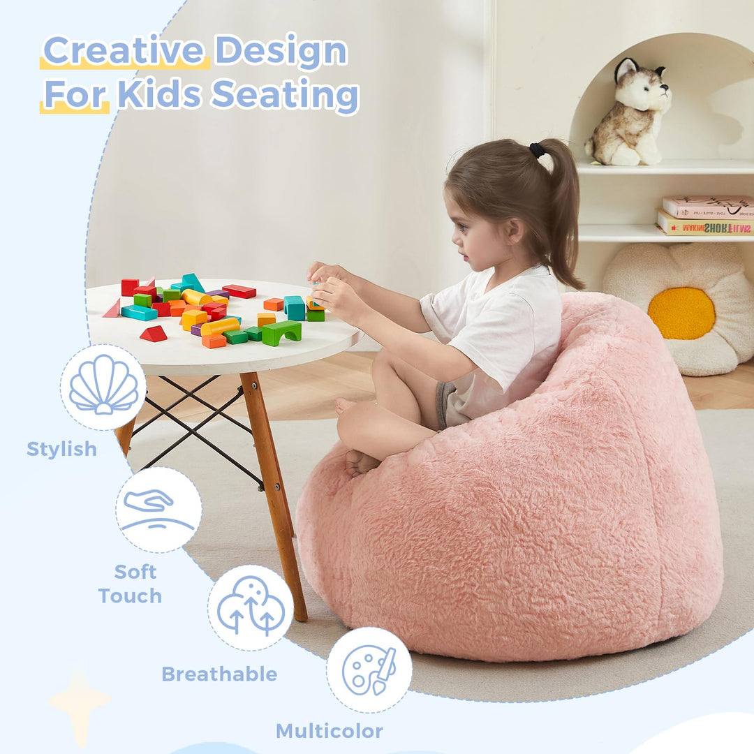 Amazon Arm Chair Fuzzy Pink Bean Bag Chair MAXYOYO Bean Bag Chair
