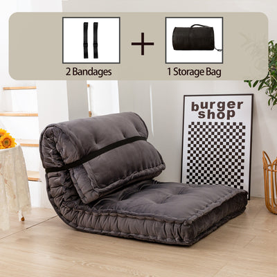MAXYOYO Velvet Daybed Cushion, 75" x 30" Daybed Mattress Window Seat Cushion, Dark Grey
