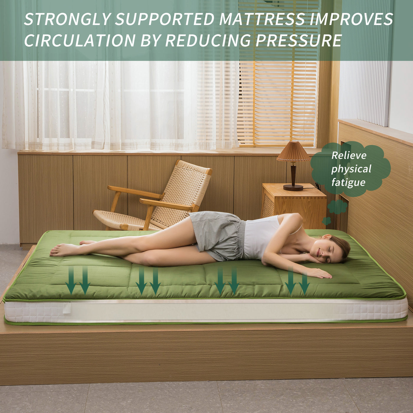 futon mattress#color_green