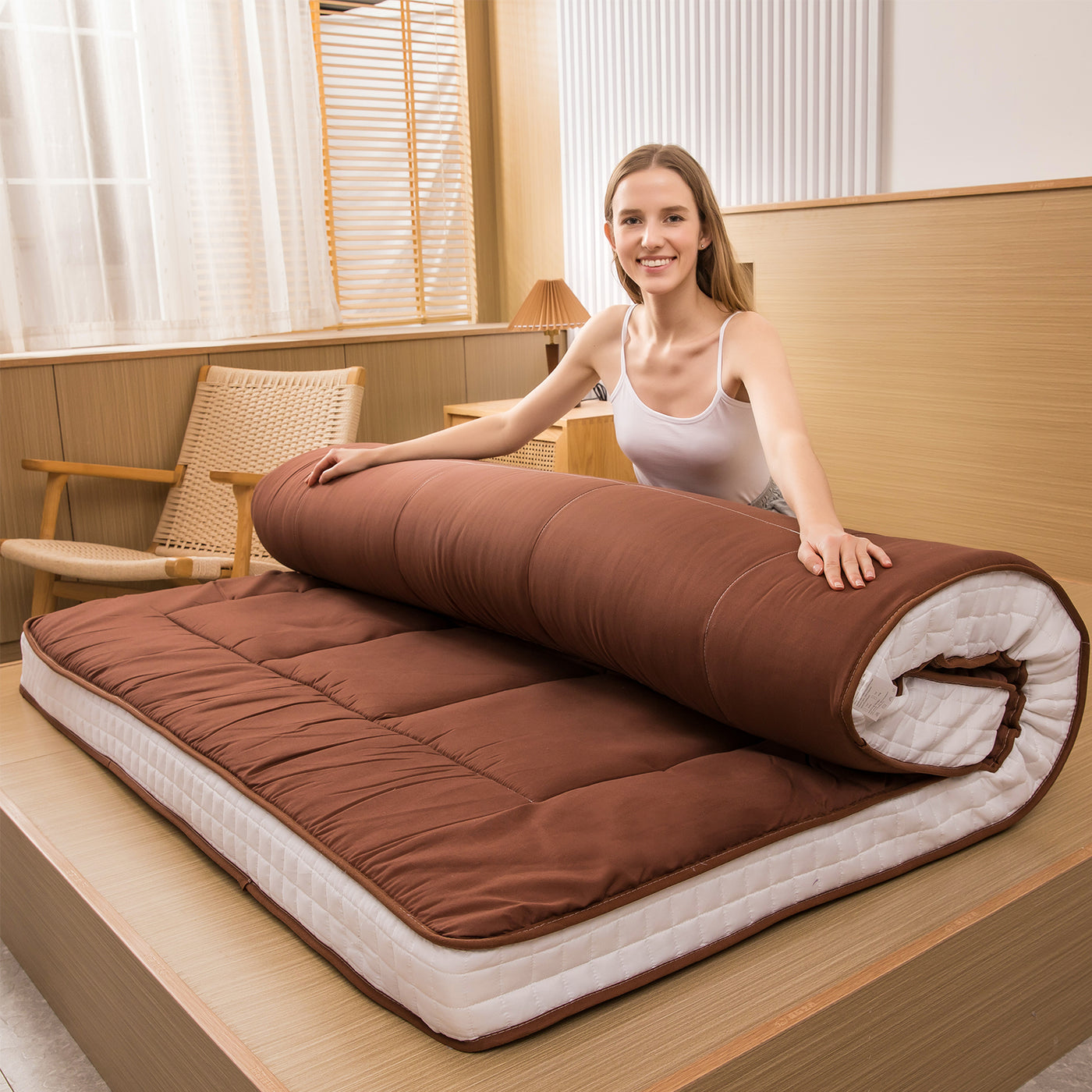 futon mattress#color_coffee