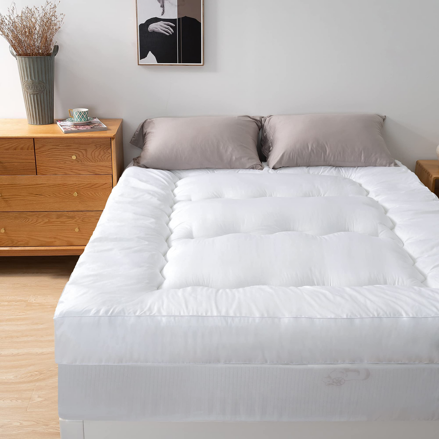 MAXYOYO Extra Thick Mattress Topper Full Size, 8-21" Deep Pocket, 5 Layer Structure