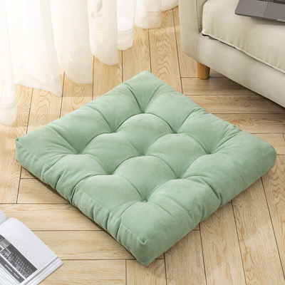 MAXYOYO Solid Square Seat Cushion, Grass Green, 22x22 inch