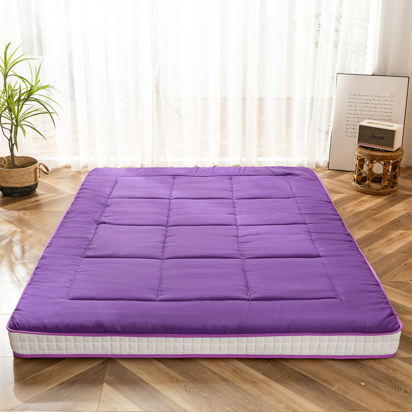 futon mattress#color_purple