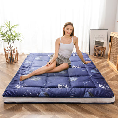 MAXYOYO Padded Japanese Floor Mattress,  Navy Space Adventure