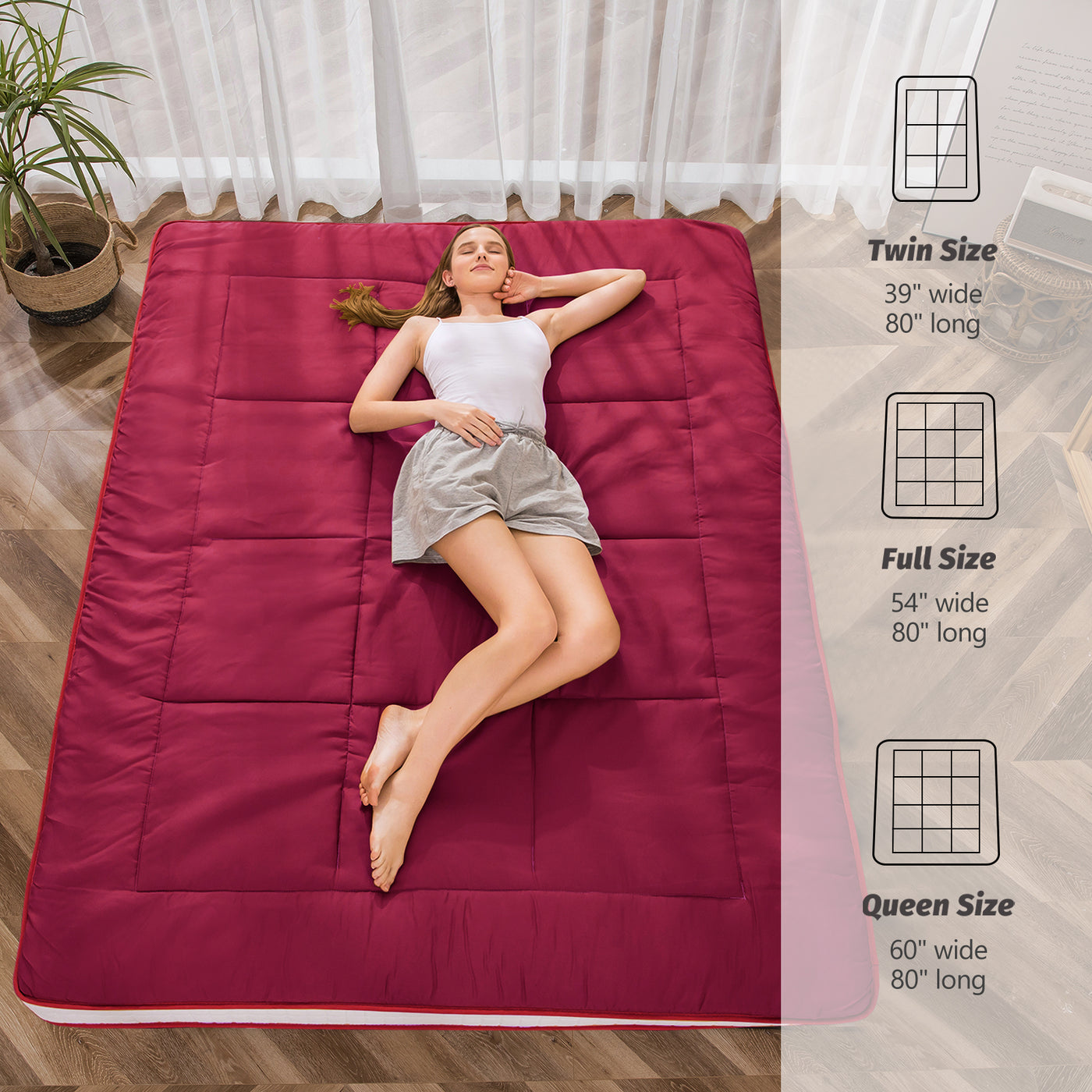 futon mattress#color_magenta