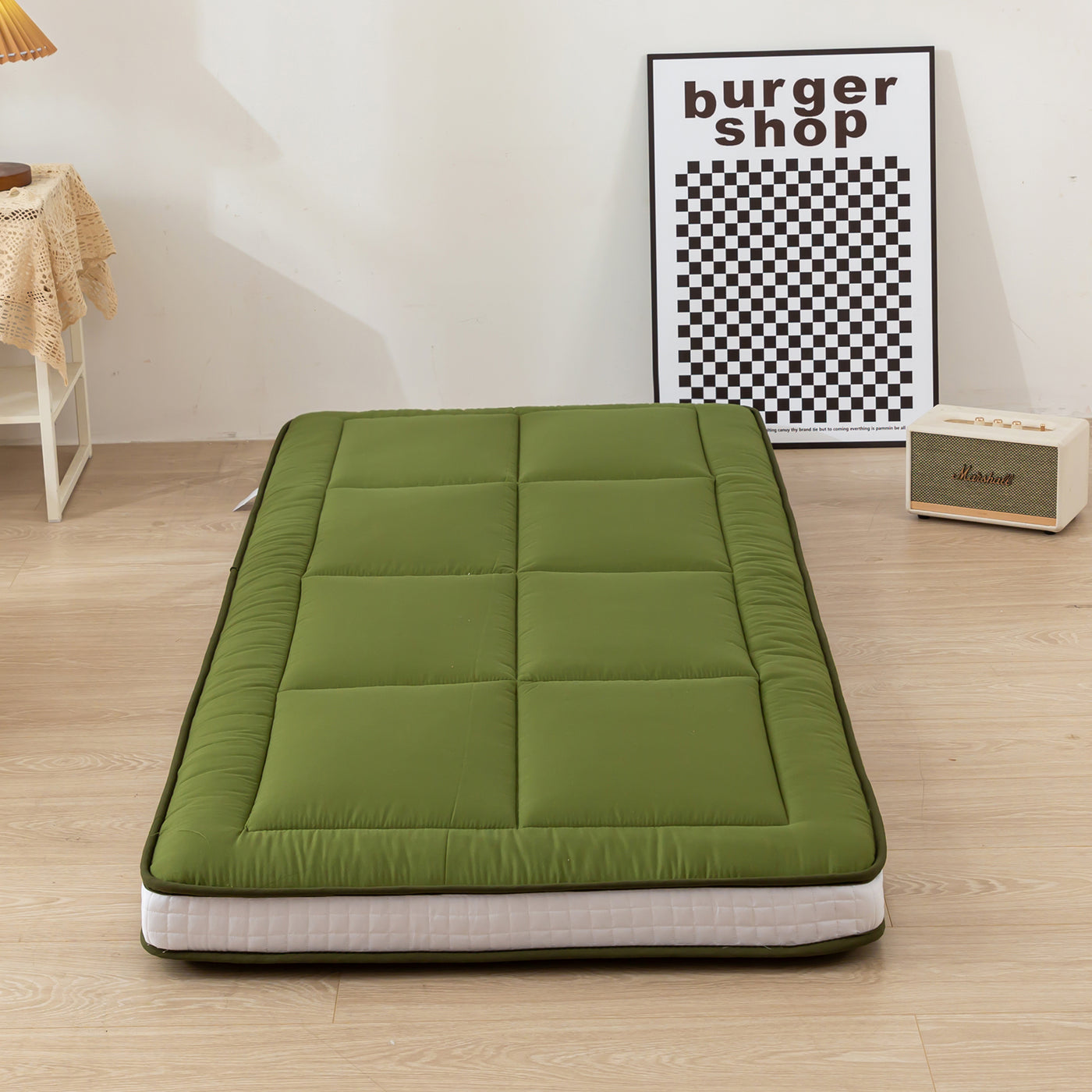 MAXYOYO Matelas Futon de Sol Japonais - Matelas Futon d'appoint Pliable 1 Place Matelas de lit Matelassé pour Les Voyages d'invités et Le Camping (Bleu français, 135 x 190 cm MAXYOYO Matelas Futon de Sol Japonais - Matelas Futon d'appoint Pliable 1 Place Matelas de lit Matelassé pour Les Voyages d'invités et Le Camping (Bleu français, 135 x 190 cm