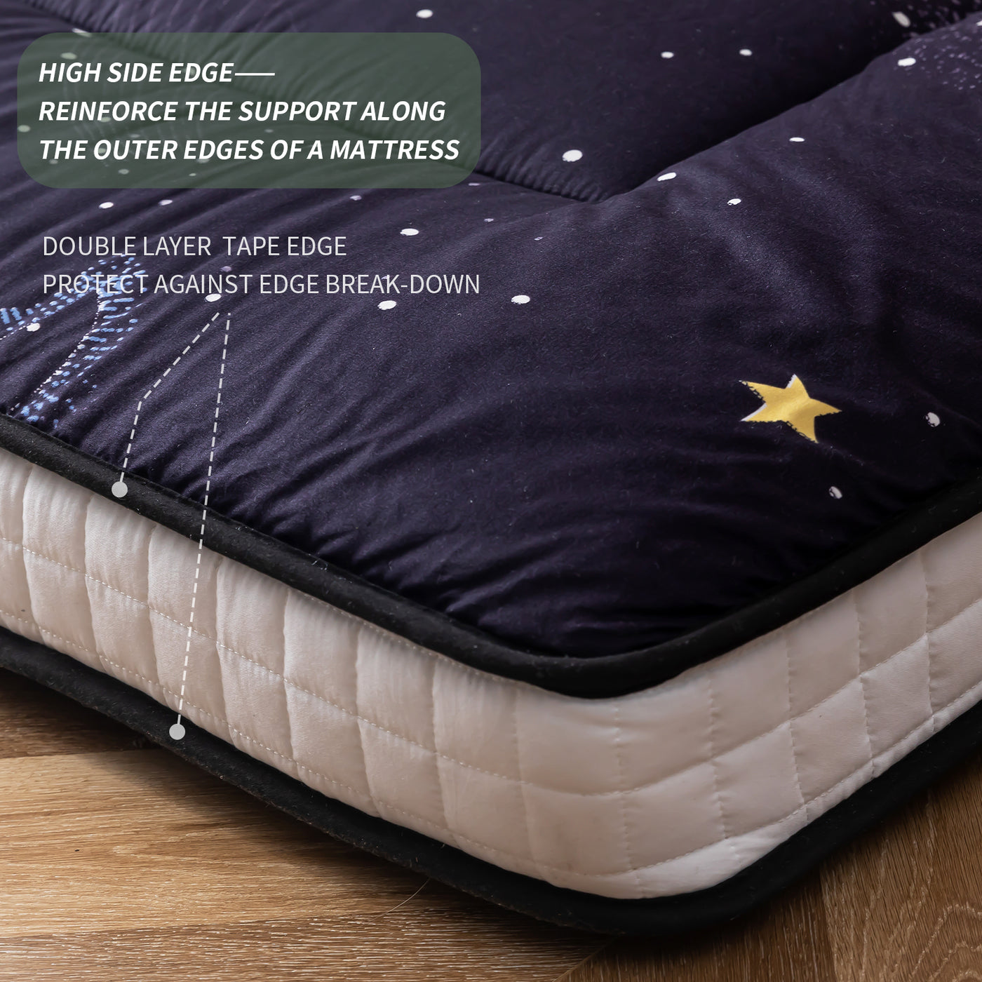 floor mattress#pattern_moon-and-star