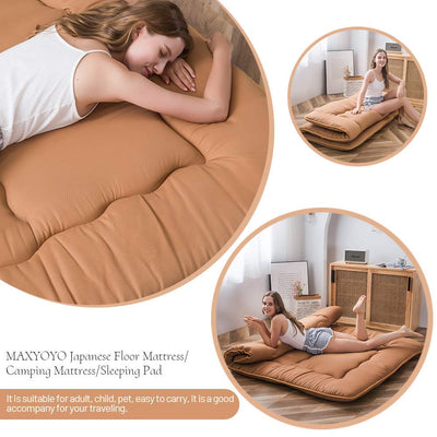 futon mattress#color_light-brown
