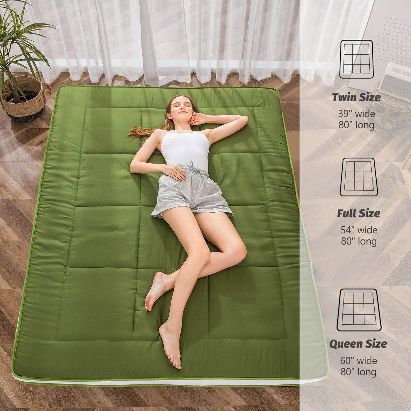 futon mattress#color_green