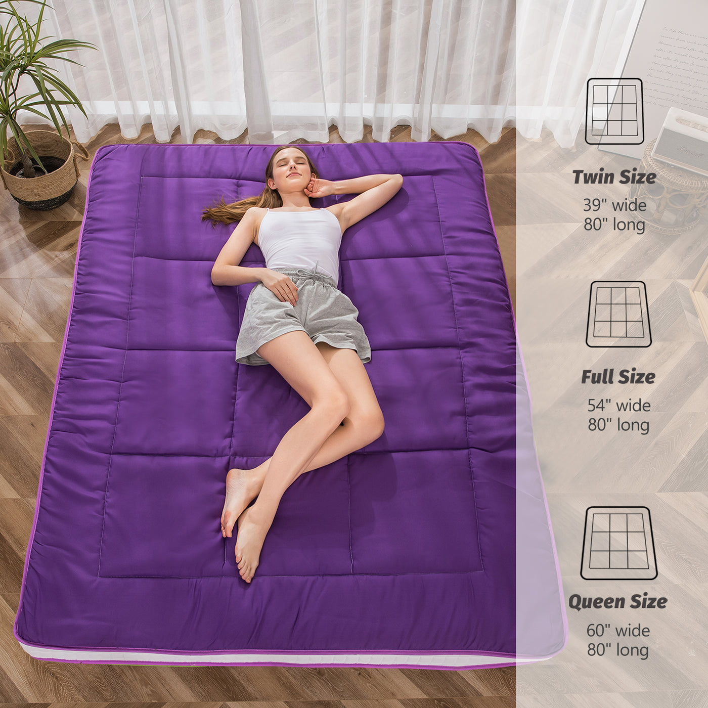 futon mattress#color_purple