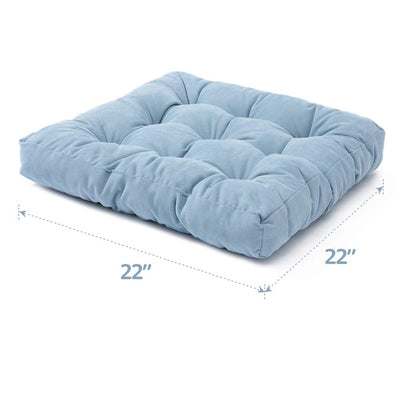 MAXYOYO Solid Square Seat Cushion, Sky Blue, 22x22 inch