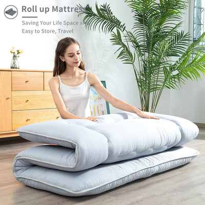 MAXYOYO Traditional Japanese Futon Mattress, Grey