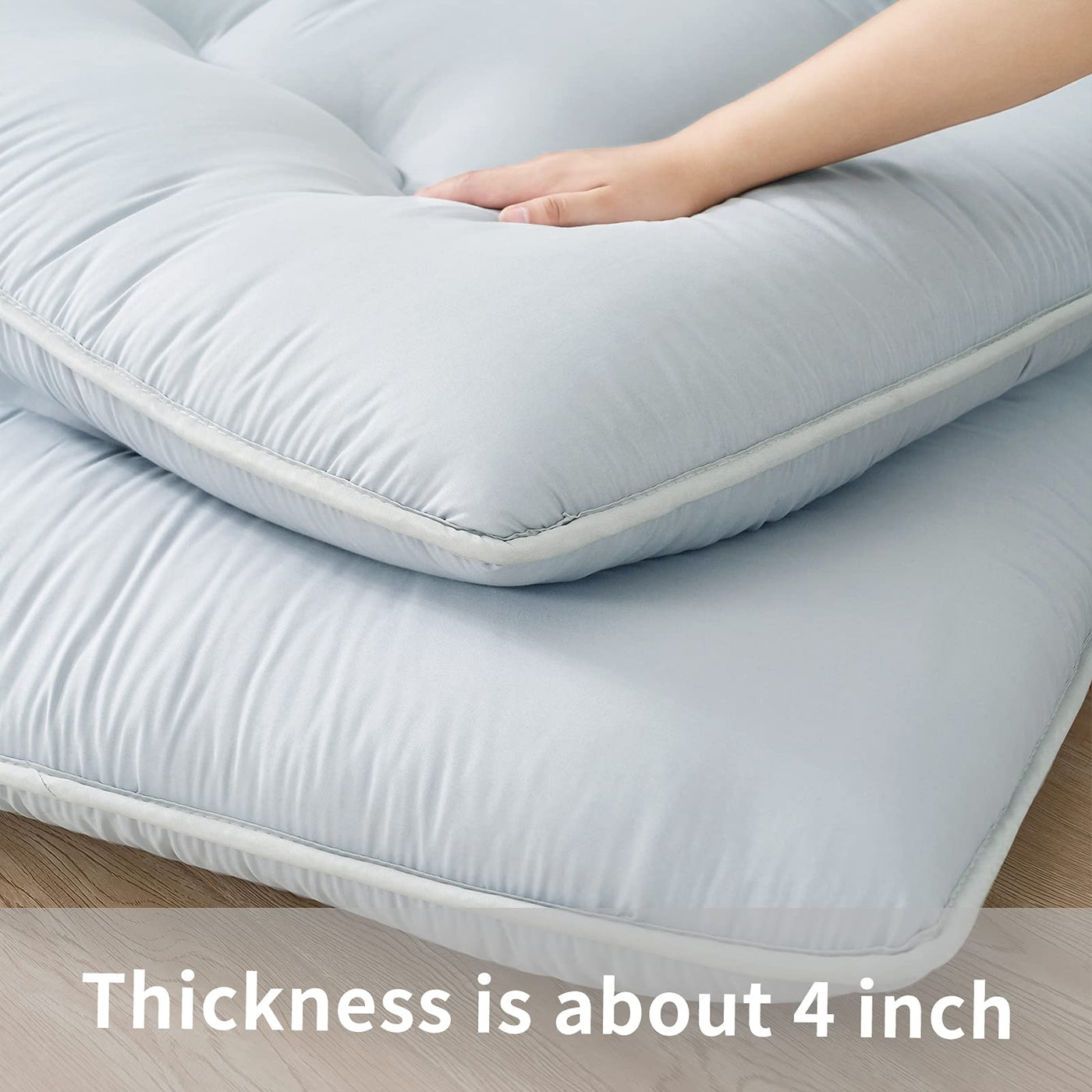 MAXYOYO Traditional Japanese Futon Mattress, Grey