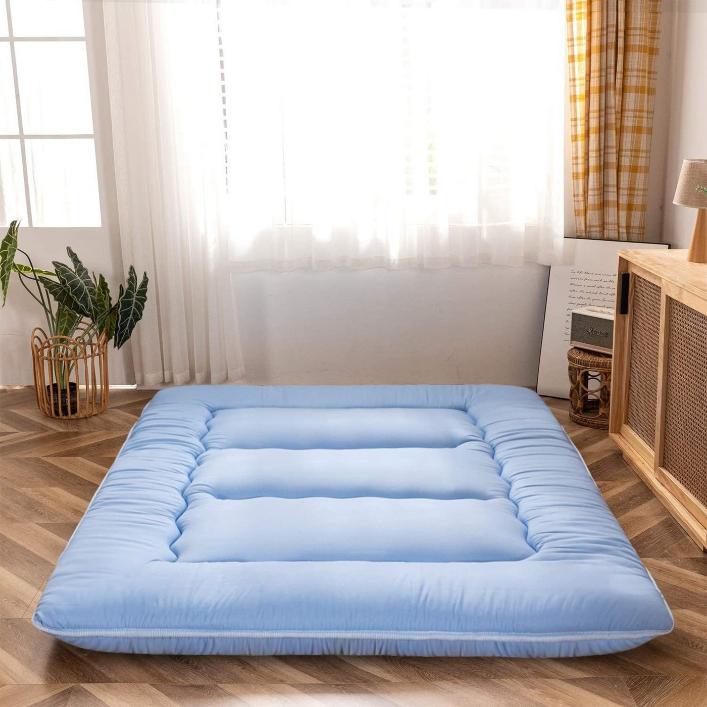 futon mattress#color_dusty-blue