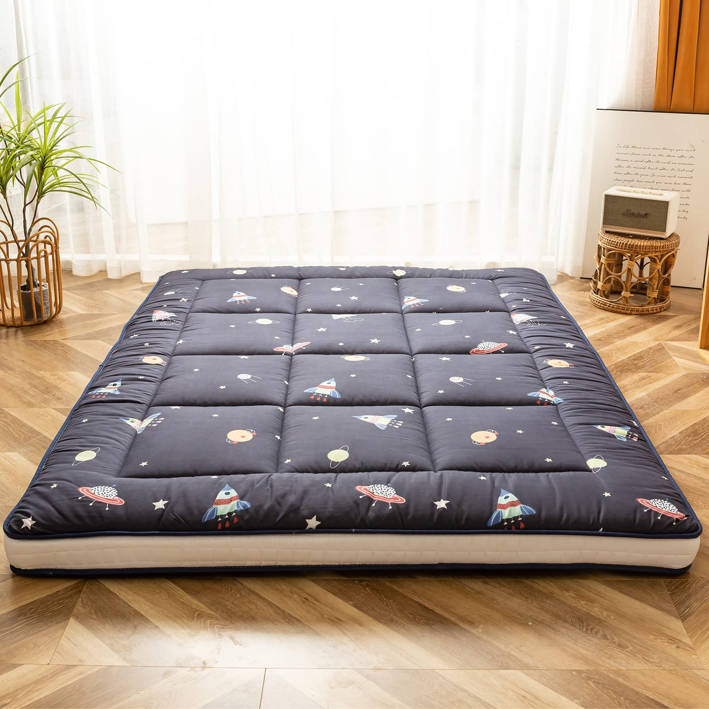 floor mattress#pattern_navy-space