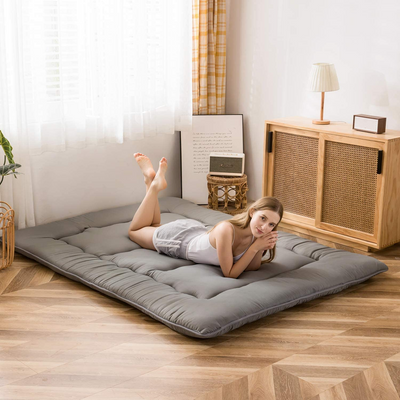 futon mattress#color_charcoal-grey