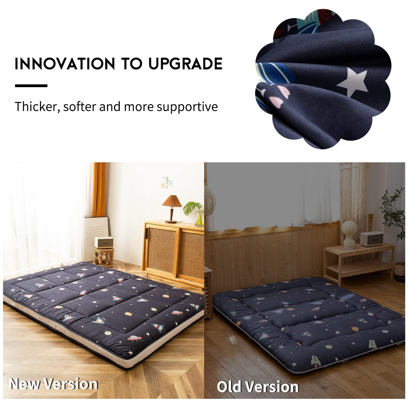 floor mattress#pattern_navy-space